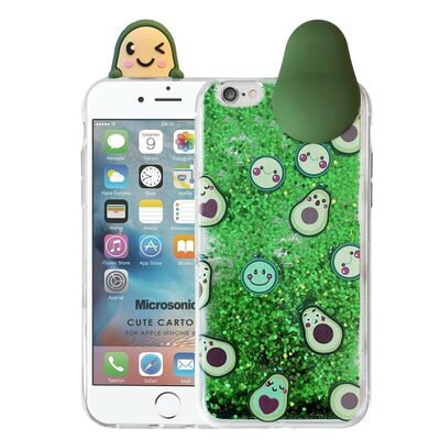 Microsonic Apple iPhone 6 Kılıf Cute Cartoon Avakado