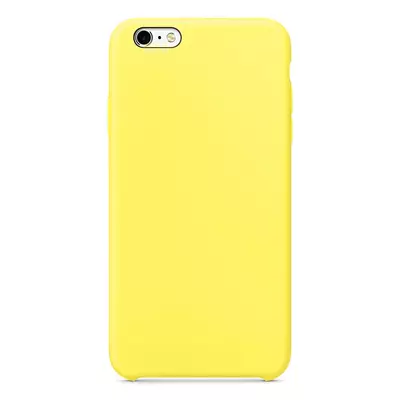 Microsonic Apple iPhone 6 Kılıf Liquid Lansman Silikon Güneş Sarısı
