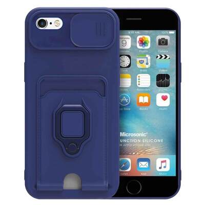 Microsonic Apple iPhone 6 Kılıf Multifunction Silicone Lacivert