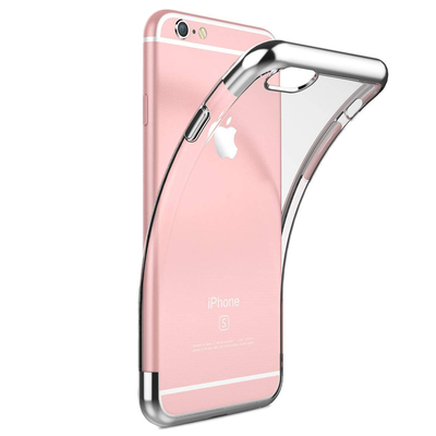 Microsonic Apple iPhone 6 Kılıf Skyfall Transparent Clear Gümüş