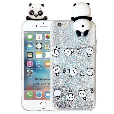 Microsonic Apple iPhone 6 Plus Kılıf Cute Cartoon Panda