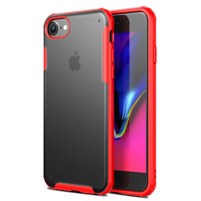 Microsonic Apple iPhone 6 Plus Kılıf Frosted Frame Kırmızı