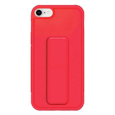 Microsonic Apple iPhone 6 Plus Kılıf Hand Strap Kırmızı