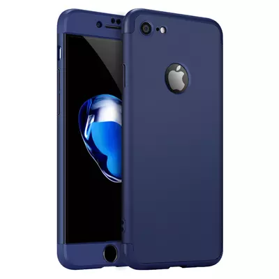 Microsonic Apple iPhone 6 Plus Kılıf Double Dip 360 Protective Lacivert