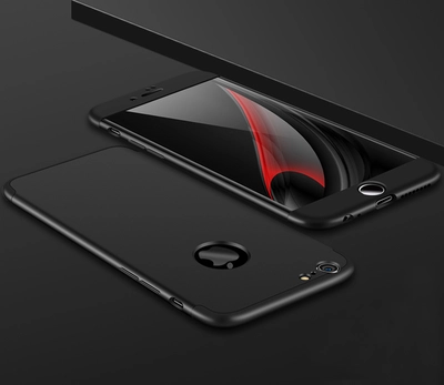 Microsonic Apple iPhone 6 Plus Kılıf Double Dip 360 Protective Siyah
