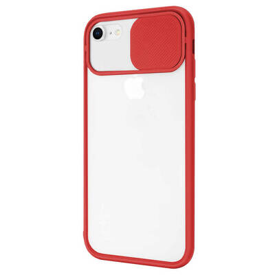 Microsonic Apple iPhone 6 Kılıf Slide Camera Lens Protection Kırmızı