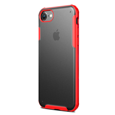 Microsonic Apple iPhone 6S Kılıf Frosted Frame Kırmızı