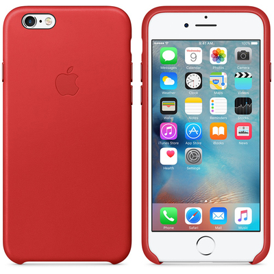 Microsonic Apple iPhone 6S Leather Case Kılıf Kırmızı