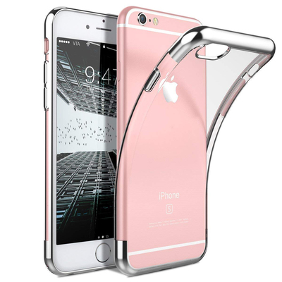 Microsonic Apple iPhone 6S Kılıf Skyfall Transparent Clear Gümüş