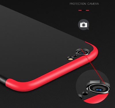 Microsonic Apple iPhone 6S Plus Kılıf Double Dip 360 Protective AYS Siyah