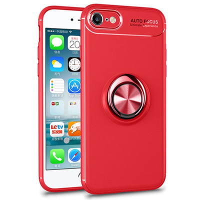 Microsonic Apple iPhone 6S Plus Kılıf Kickstand Ring Holder Kırmızı