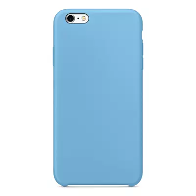 Microsonic Apple iPhone 6S Plus Kılıf Liquid Lansman Silikon Kantaron Mavisi