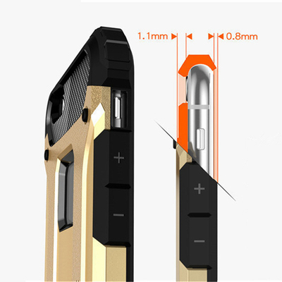 Microsonic Apple iPhone 6S Plus Kılıf Rugged Armor Gold