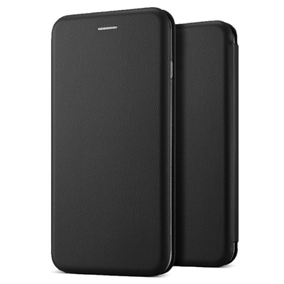 Microsonic Apple iPhone 6S Plus Klııf Slim Leather Design Flip Cover Siyah