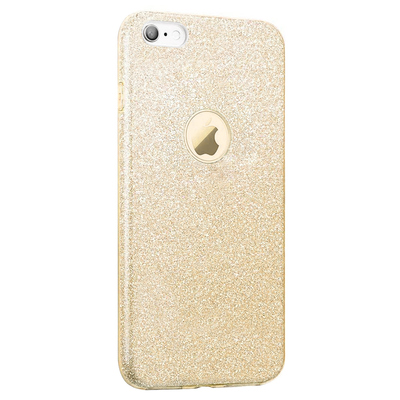 Microsonic Apple iPhone 6S Kılıf Sparkle Shiny Gold