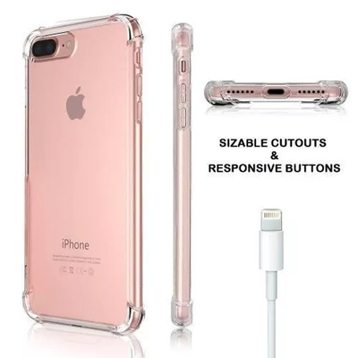 Microsonic Apple iPhone 7 Kılıf Anti Shock Silikon Şeffaf