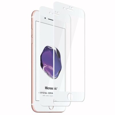 Microsonic Apple iPhone 7 Crystal Seramik Nano Ekran Koruyucu Beyaz (2 Adet)