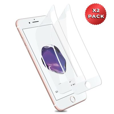 Microsonic Apple iPhone 7 Crystal Seramik Nano Ekran Koruyucu Beyaz (2 Adet)