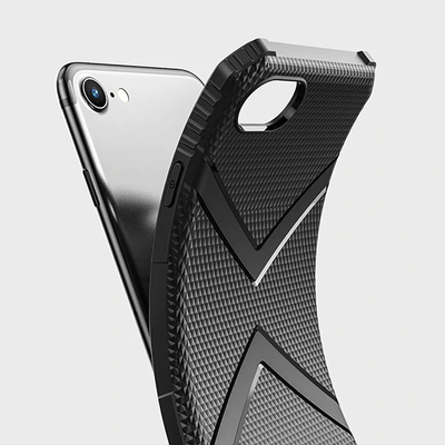 Microsonic Apple iPhone 7 Diamond Shield Kılıf Siyah
