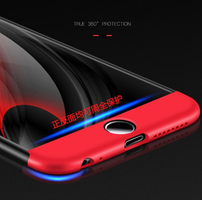 Microsonic Apple iPhone 7 Kılıf Double Dip 360 Protective AYS Rose Gold