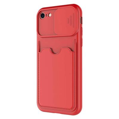 Microsonic Apple iPhone 7 Kılıf Inside Card Slot Kırmızı