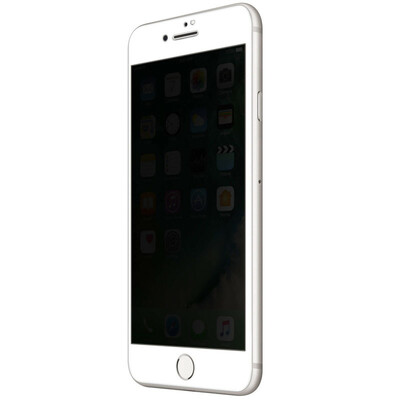 Microsonic Apple iPhone 7 Invisible Privacy Kavisli Ekran Koruyucu Beyaz