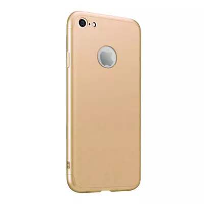 Microsonic Apple iPhone 7 Kılıf Double Dip 360 Protective Gold