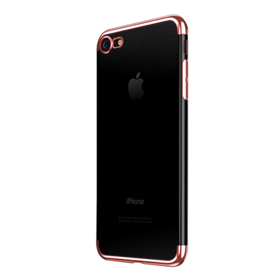 Microsonic Apple iPhone 7 Kılıf Skyfall Transparent Clear Rose Gold