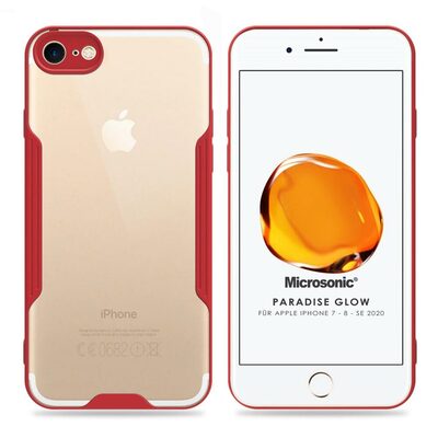 Microsonic Apple iPhone 7 Kılıf Paradise Glow Kırmızı