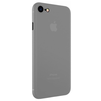 Microsonic Apple iPhone 7 Kılıf Peipe Matte Silicone Gri
