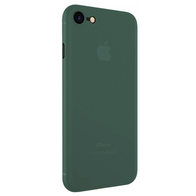 Microsonic Apple iPhone 7 Kılıf Peipe Matte Silicone Yeşil
