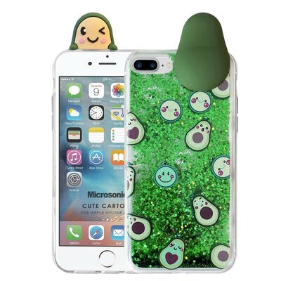 Microsonic Apple iPhone 7 Plus Kılıf Cute Cartoon Avakado