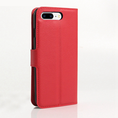 Microsonic Apple iPhone 7 Plus Cüzdanlı Deri Kılıf Kırmızı