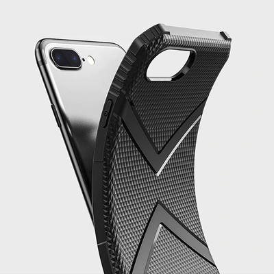 Microsonic Apple iPhone 7 Plus Diamond Shield Kılıf Siyah