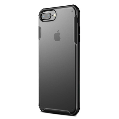 Microsonic Apple iPhone 7 Plus Kılıf Frosted Frame Siyah