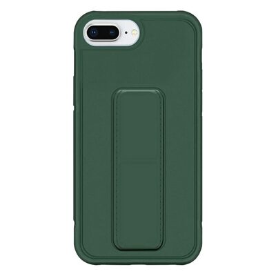 Microsonic Apple iPhone 7 Plus Kılıf Hand Strap Koyu Yeşil