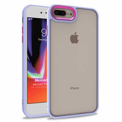 Microsonic Apple iPhone 7 Plus Kılıf Bright Planet Lila