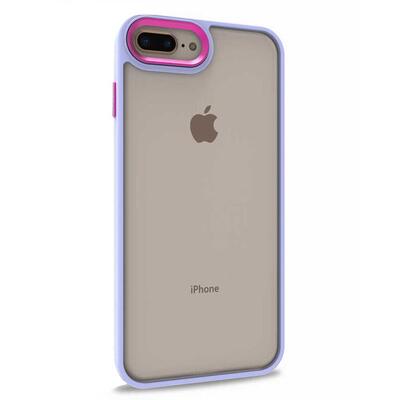 Microsonic Apple iPhone 7 Plus Kılıf Bright Planet Lila