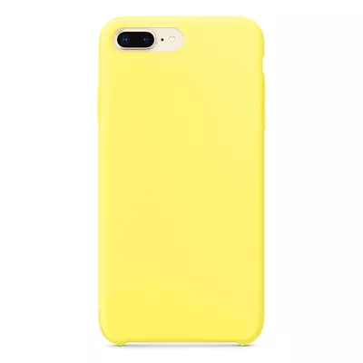 Microsonic Apple iPhone 7 Plus Kılıf Liquid Lansman Silikon Güneş Sarısı