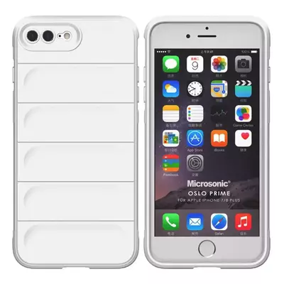 Microsonic Apple iPhone 7 Plus Kılıf Oslo Prime Beyaz