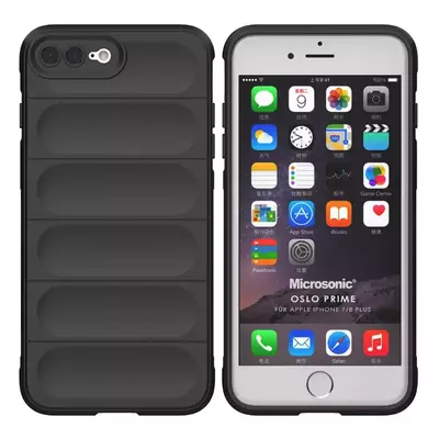 Microsonic Apple iPhone 7 Plus Kılıf Oslo Prime Siyah