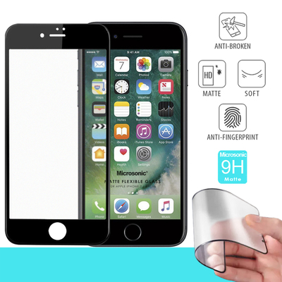 Microsonic Apple iPhone 7 Plus Matte Flexible Ekran Koruyucu Siyah
