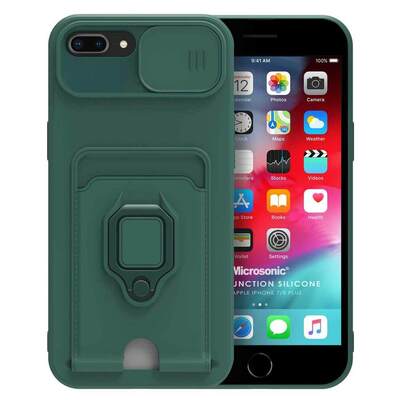 Microsonic Apple iPhone 7 Plus Kılıf Multifunction Silicone Yeşil