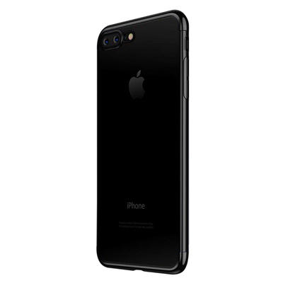 Microsonic Apple iPhone 7 Plus Kılıf Skyfall Transparent Clear Siyah