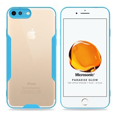 Microsonic Apple iPhone 7 Plus Kılıf Paradise Glow Turkuaz