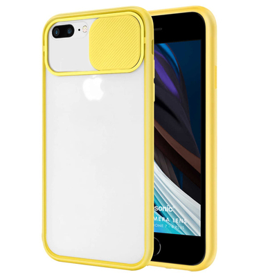 Microsonic Apple iPhone 7 Plus Kılıf Slide Camera Lens Protection Sarı
