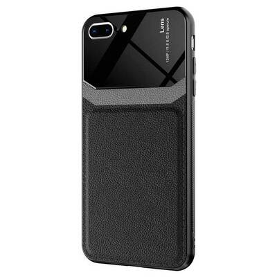 Microsonic Apple iPhone 7 Plus Kılıf Uniq Leather Siyah
