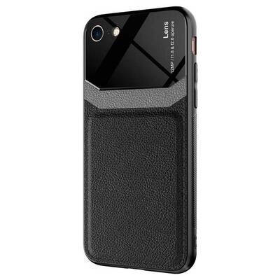 Microsonic Apple iPhone 7 Kılıf Uniq Leather Siyah