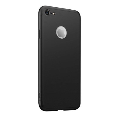 Microsonic Apple iPhone 8 Kılıf Double Dip 360 Protective AYS Siyah