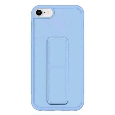 Microsonic Apple iPhone 8 Kılıf Hand Strap Mavi